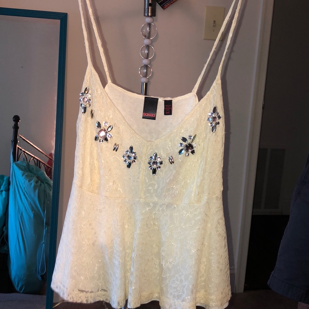 White lace top